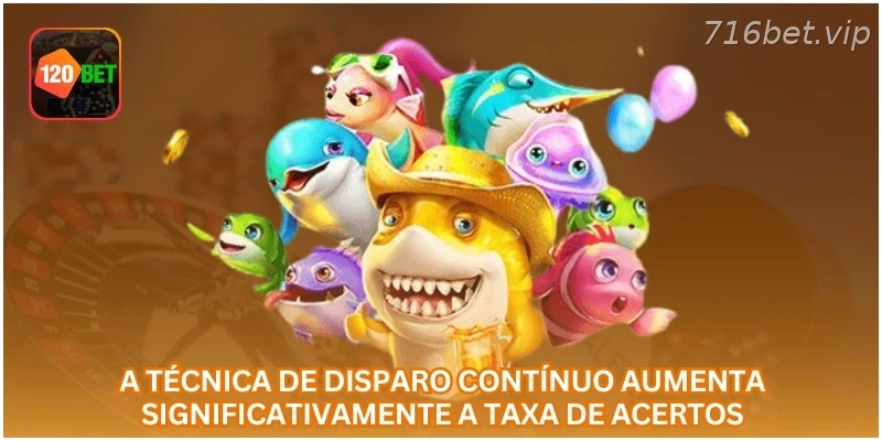 Técnica de disparo contínuo no Rei da Pesca.