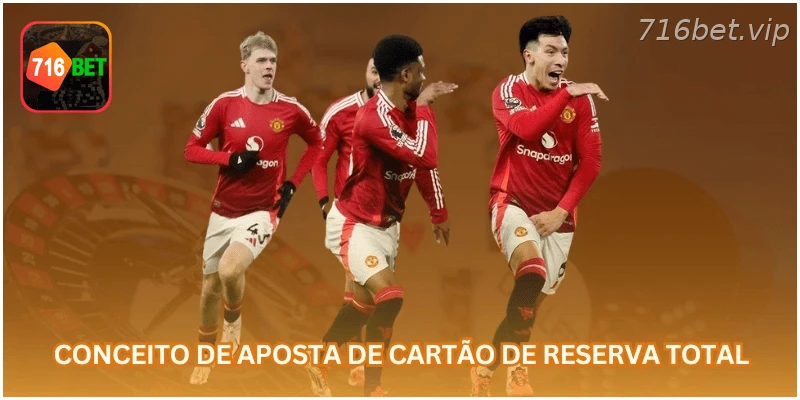 Conceito de aposta em total de cartões no futebol