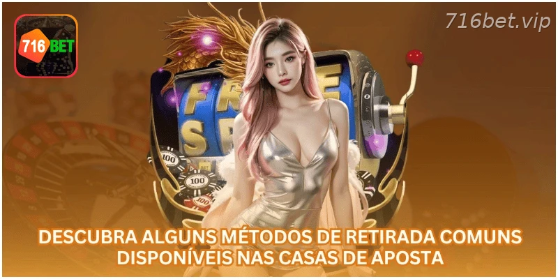 Métodos comuns de saque em plataformas de apostas.