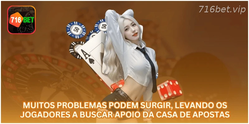 Situações em que jogadores podem buscar suporte da 716BET.