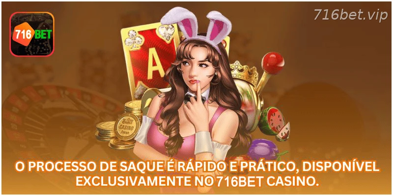 Processo de saque na área financeira da 716BET.