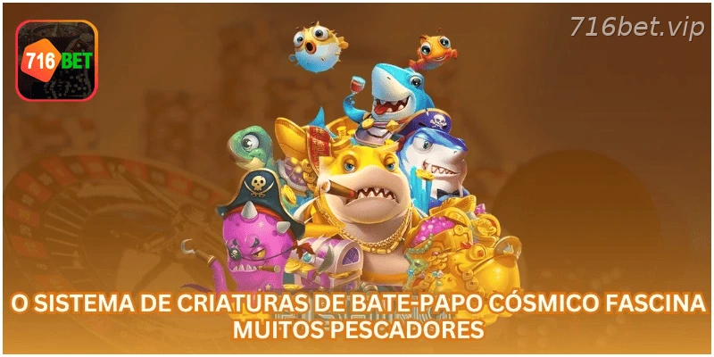 Sistema de criaturas no jogo de pesca espacial.