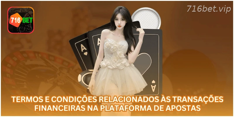 Termos relacionados às transações financeiras na 716BET.
