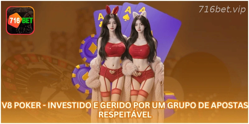 V8 Poker como sala de jogos de cartas na 716BET.